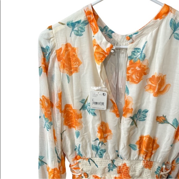 NWT Free People Samantha Lace Up Mini Dress Size Large - Picture 5 of 6